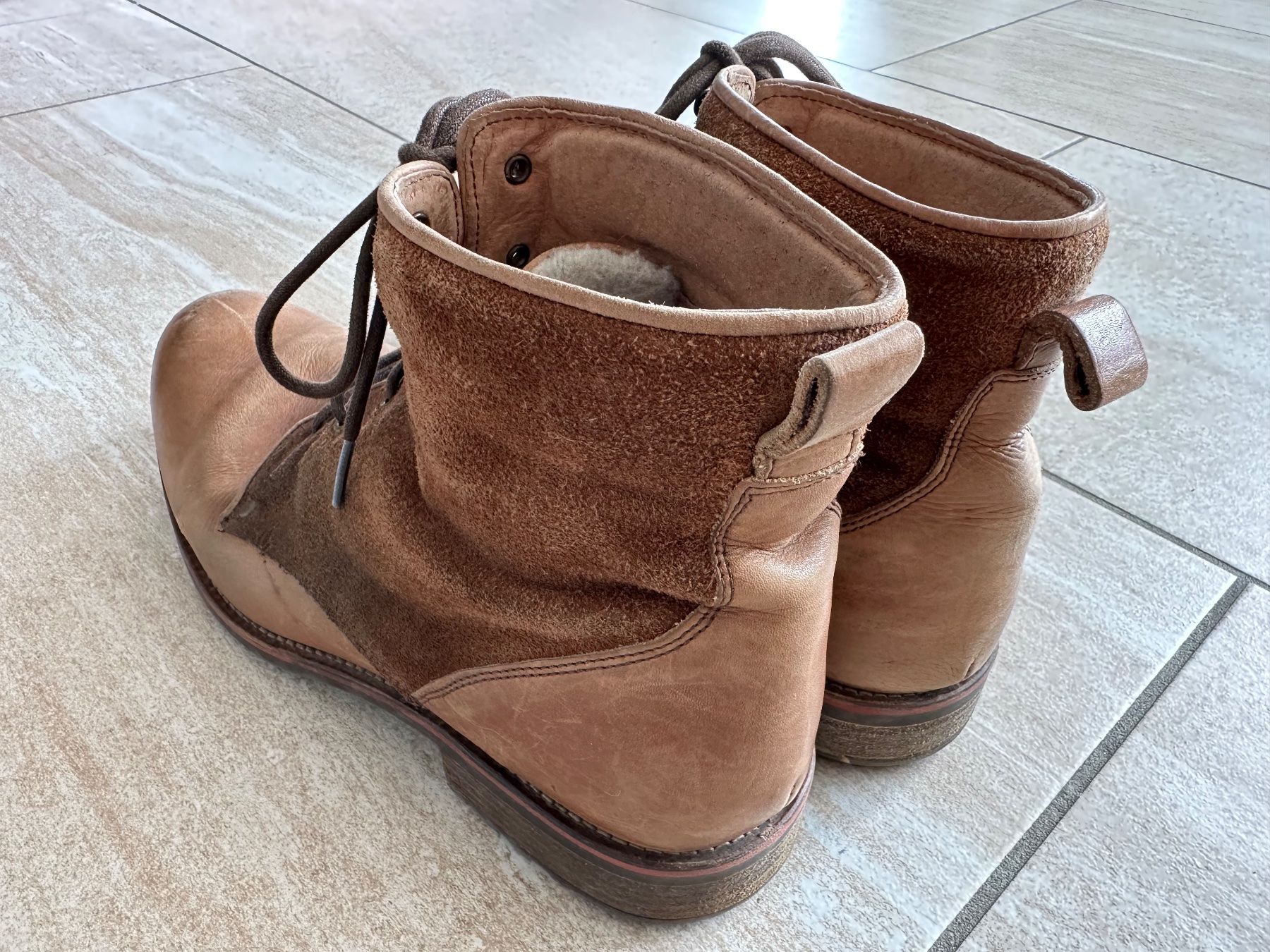 Scarpe da uomo: Herrenstiefel, Leder, Gr. 43 – Usato da Dübendorf venduto da liism 2