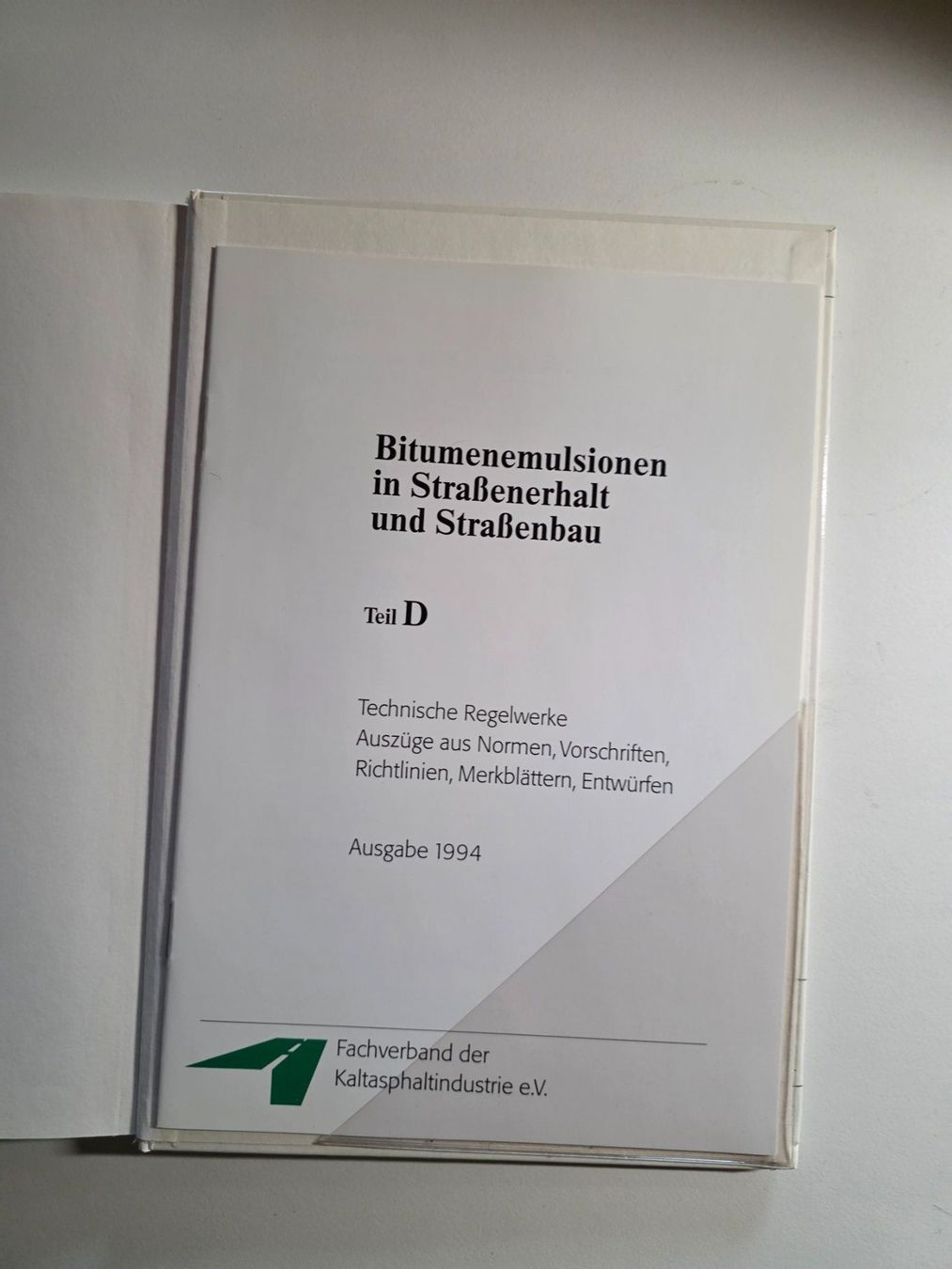 Libri: Bitumen-Emulsionen in Strassenunterhalt -bau - 1994 – Usato da Walterswil BE venduto da Lonitti 6