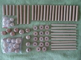 Basteln. Holzsachen 73teilig. NEU