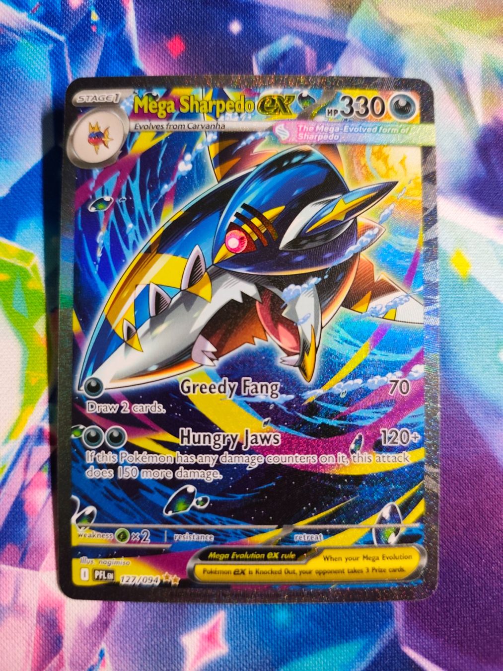 Pokémon Carte collezionabili: Mega Sharpedo EX PFL 127/094 Englisch SIR – Nuovo (secondo la descrizione) da Bubikon venduto da el-ectronico
