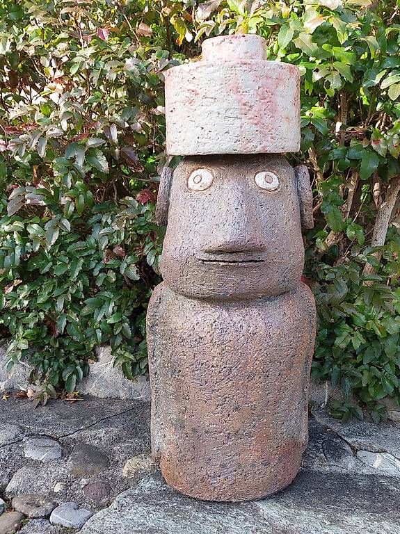 Sculture & Statue: Keramikskulptur Moai – Nuovo (secondo la descrizione) da Thun venduto da Jkthun