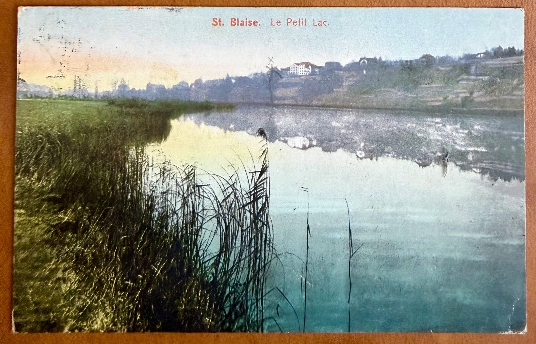Cartoline postali: St. Blaise - Le Petit Lac 1915 – Usato da Lutry venduto da Ediego