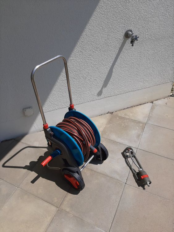 Schlauchwagen Gardena inkl. Schlauch, Brause und Regner Kaufen auf