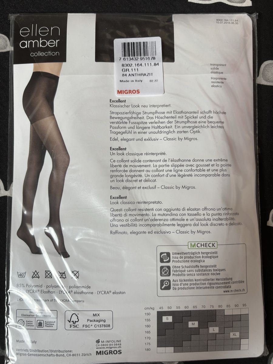 Ellen Amber Collants: Strumpfhose, ellen amber, S – Neuf avec emballage d'origine à Appenzell par Coco0 1