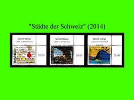 Vollstempel-Serie "Städte der Schweiz" (2014)
