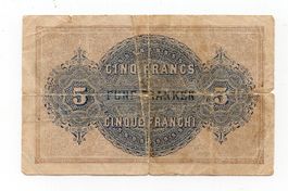 (1217) CH, Banknote, 5 Franken, 1914, Winkelried, gefaltet