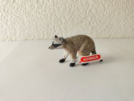 Schleich Waschbär Waldtiere Zoo Fähnchen