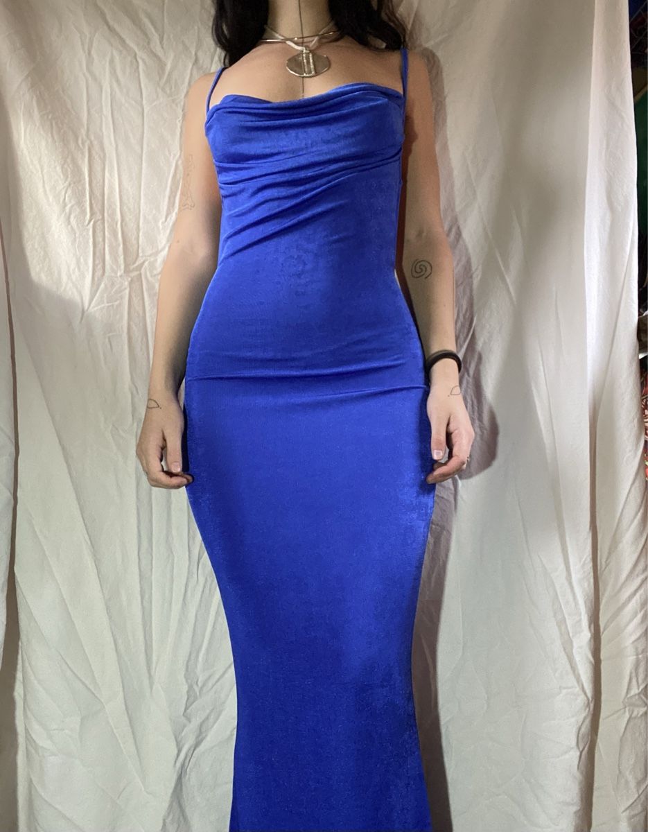 Vestiti: Blaues langes Kleid eng – Usato da Rehetobel venduto da Norea69 1