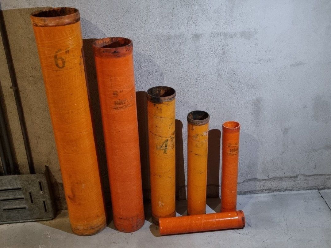 Tutti gli attrezzi: Glasfaserrohre aus der Pyrotechnik 2.5 " bis 6" Durchmesser – Usato da Dürnten venduto da DerFels