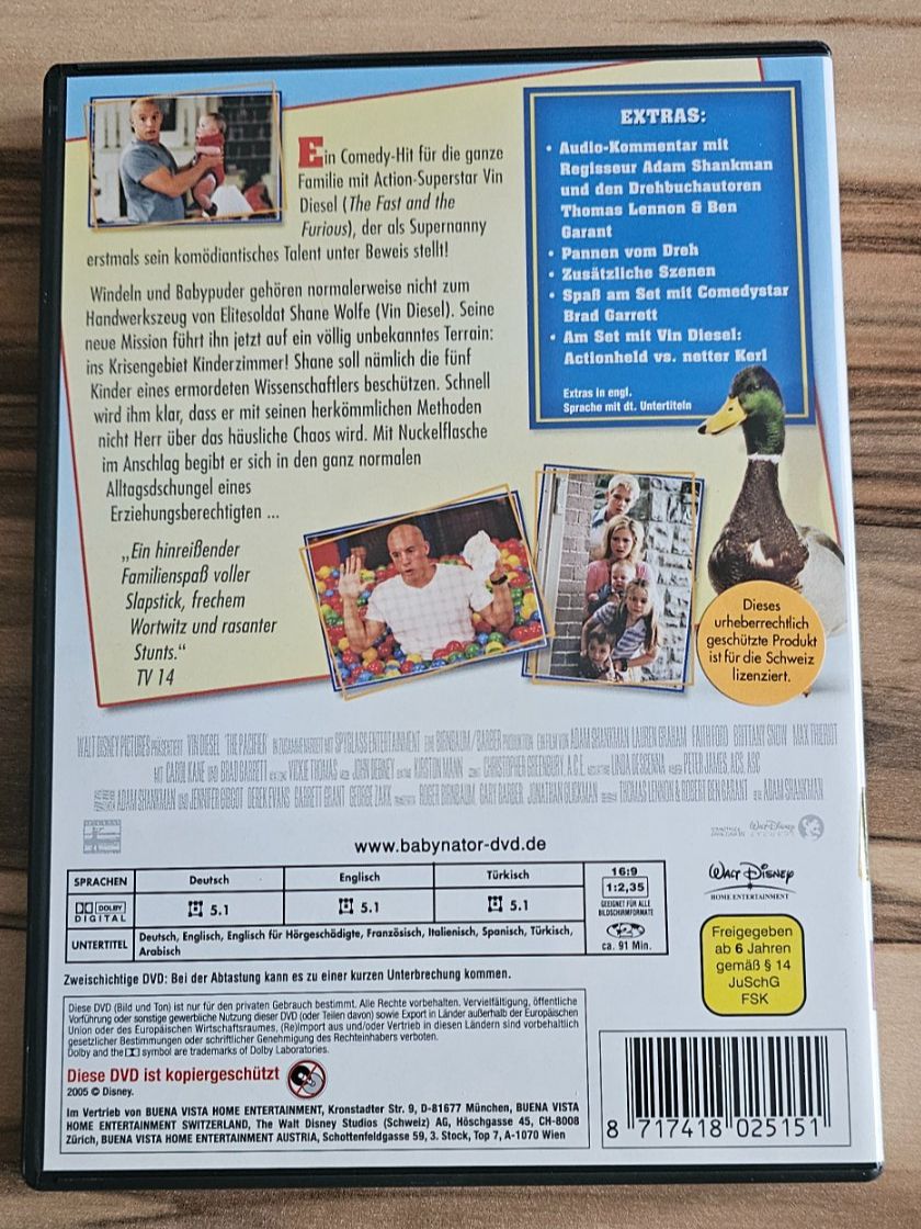Tous les DVDs: vinDIESEL der BABYNATOR/ DVD – D'occasion à Geuensee par jes_9xyk 1