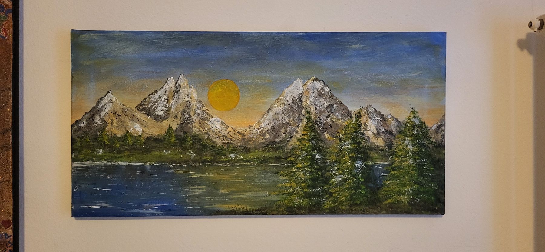 Foto & Immagini: Bergsee mit Berglandschaft handgemalt – Nuovo (secondo la descrizione) da Meggen venduto da car_rxl6