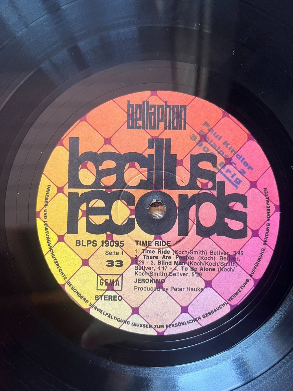 Schallplatten: Jeronimo - Time Ride Vinyl LP original – Gebraucht aus Effretikon von ChrisLamberger 3