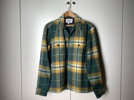 Corridor NY 80% Merino Overshirt Kariert, Grösse M