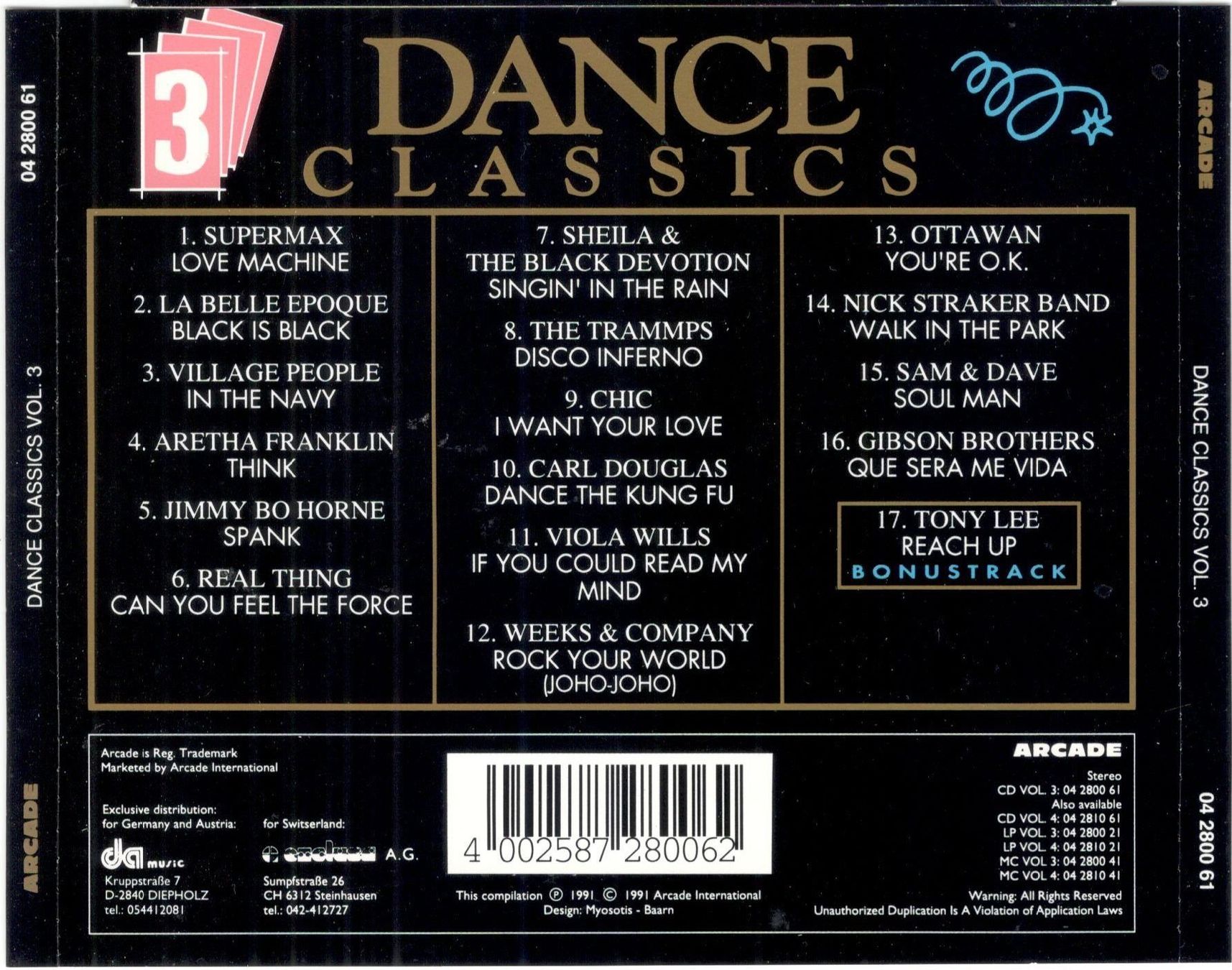 CD: Dance Classics Volume 3 CD – Usato da St. Margarethen TG venduto da ursk10 1