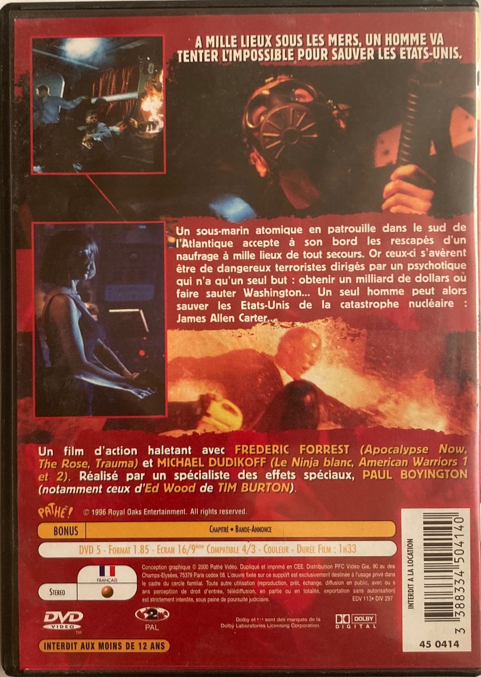 Tutti i DVDs: MICHAEL DUDIKOFF / FREDERIC FORREST - NUCLEAR ALERT – Usato da Poliez-Pittet venduto da Newtown-Records 1