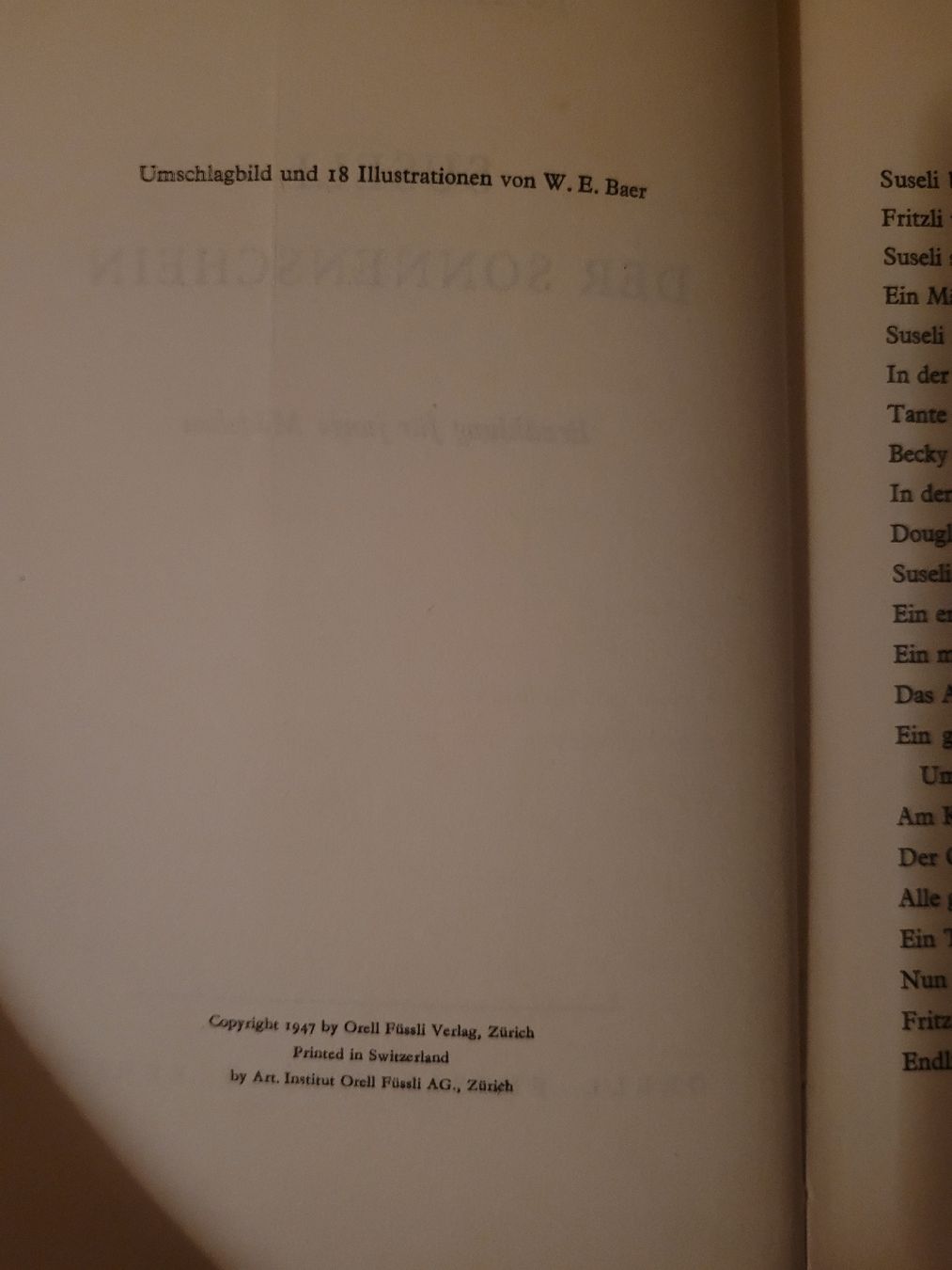 Libri: Suseli der Sonnenschein – Usato da Perlen venduto da Safari_23 2