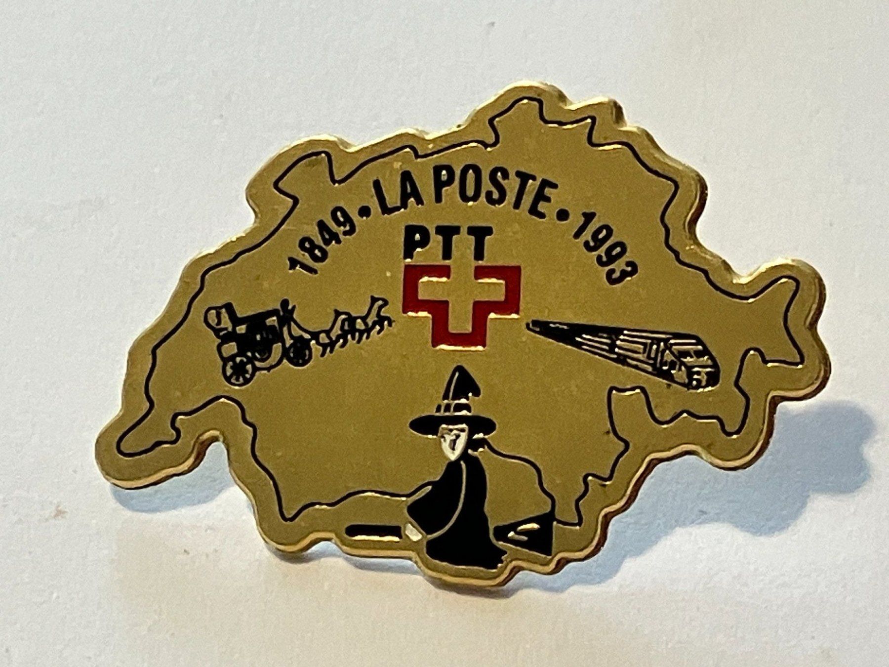 Placchette & Badge: 1 Pin PTT La Poste 1849-1993 – Usato da Basel venduto da djwwpp