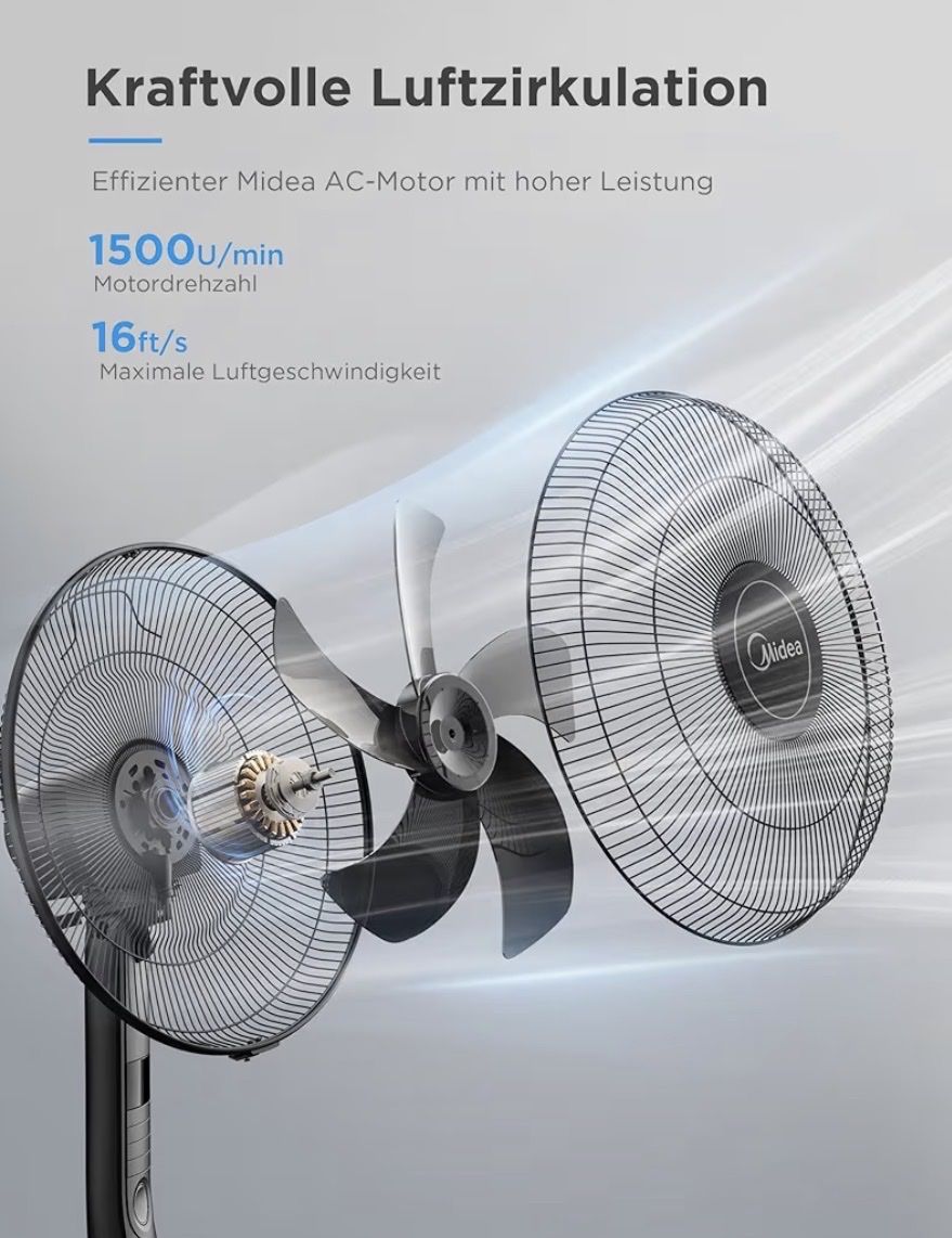 Ventilatoren: Midea Standventilator mit Fernbedienung neu – Neu und originalverpackt aus Allschwil von die_vjt5 2