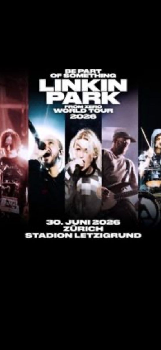 Biglietti: Linkin Park Stehplatz Zürich – Usato da Frick venduto da nikki09