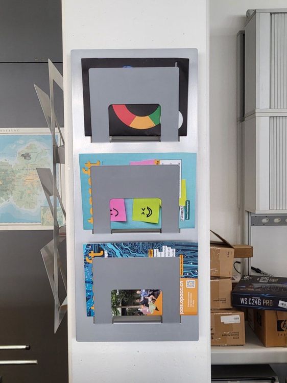 2x Acryl Zeitschriftenständer 60cm - Wandmontage Für Bücher & Zeitungen