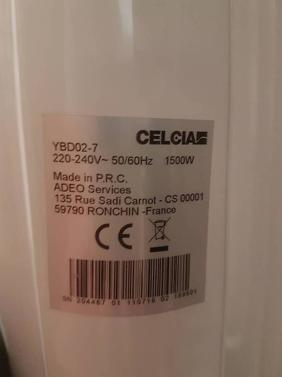 Radiatori: Radiateur électrique 1500W – Usato da Versoix venduto da oliviera71 2