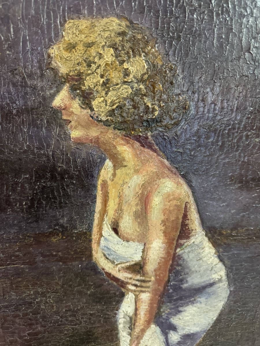 Dipinti: F. Vallet Öl auf Karton 50 x 60 cm – Usato da Frasnacht venduto da Kulturpalast 2