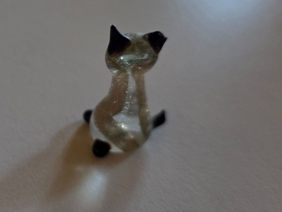 Statuette: 2 farbige Glas Katzen 3,4 cm Katze Tier Figur – Usato da Walterswil BE venduto da Lonitti 9