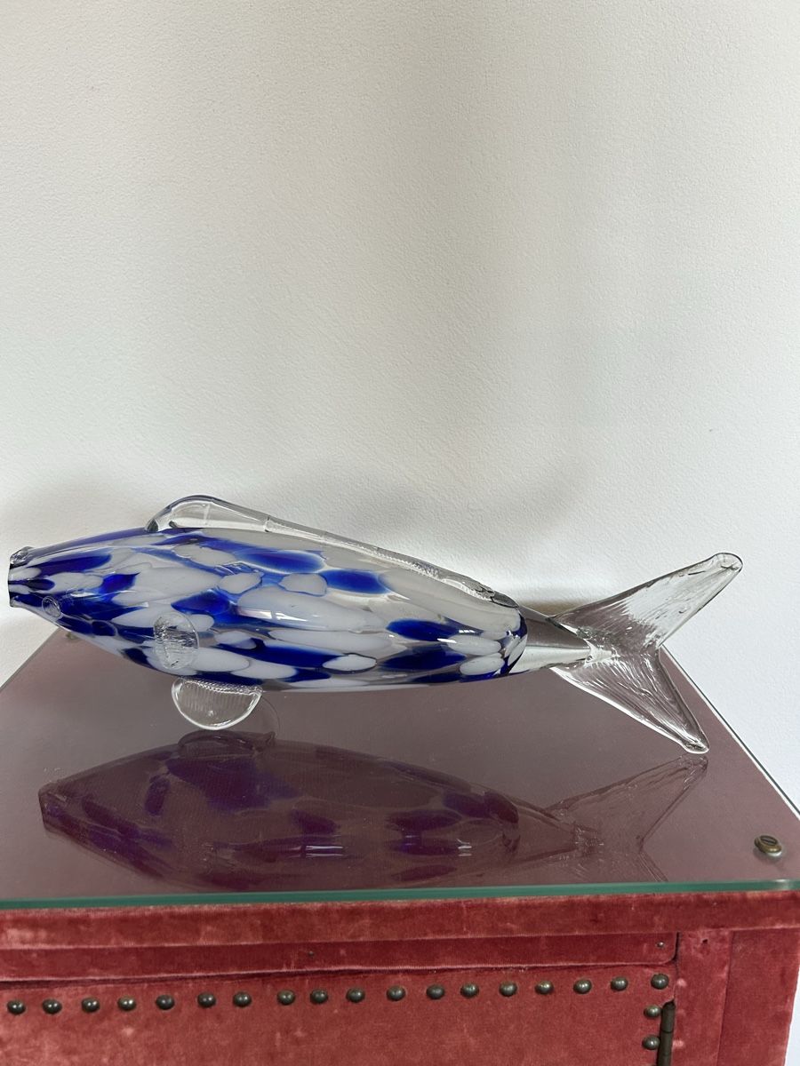 Murano Statuette: Murano Glas Fisch – Usato da Meilen venduto da chr_5xzm
