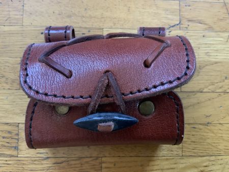 Leather belt potion pouch with 2 bottles - NEW