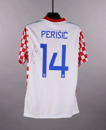 Kroatien Heimtrikot 10/11 - Ivan Perišić Unterschrift