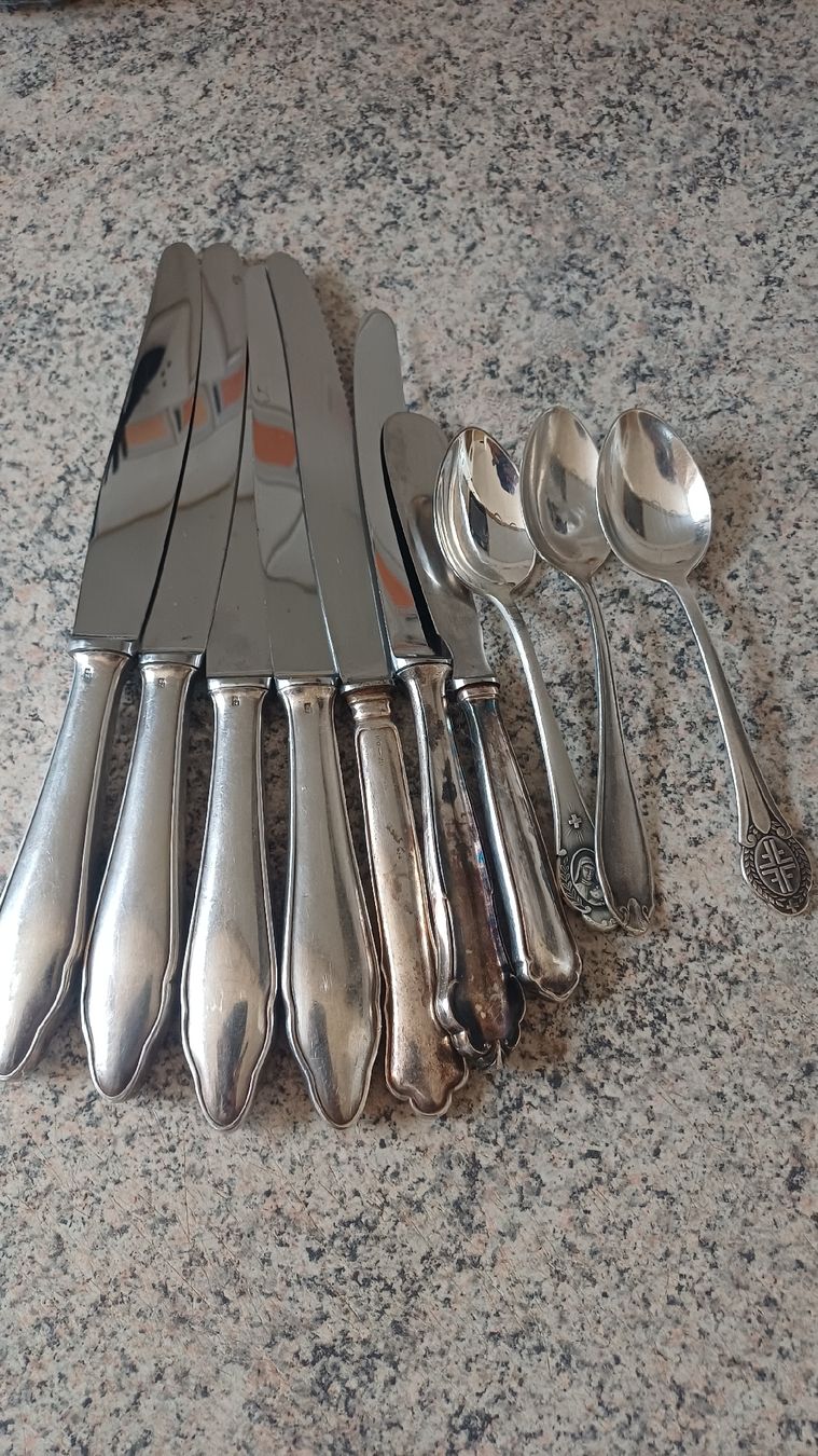 Set di posate: Lot Besteck versilbert  – Usato da Flawil venduto da Naphtali 6