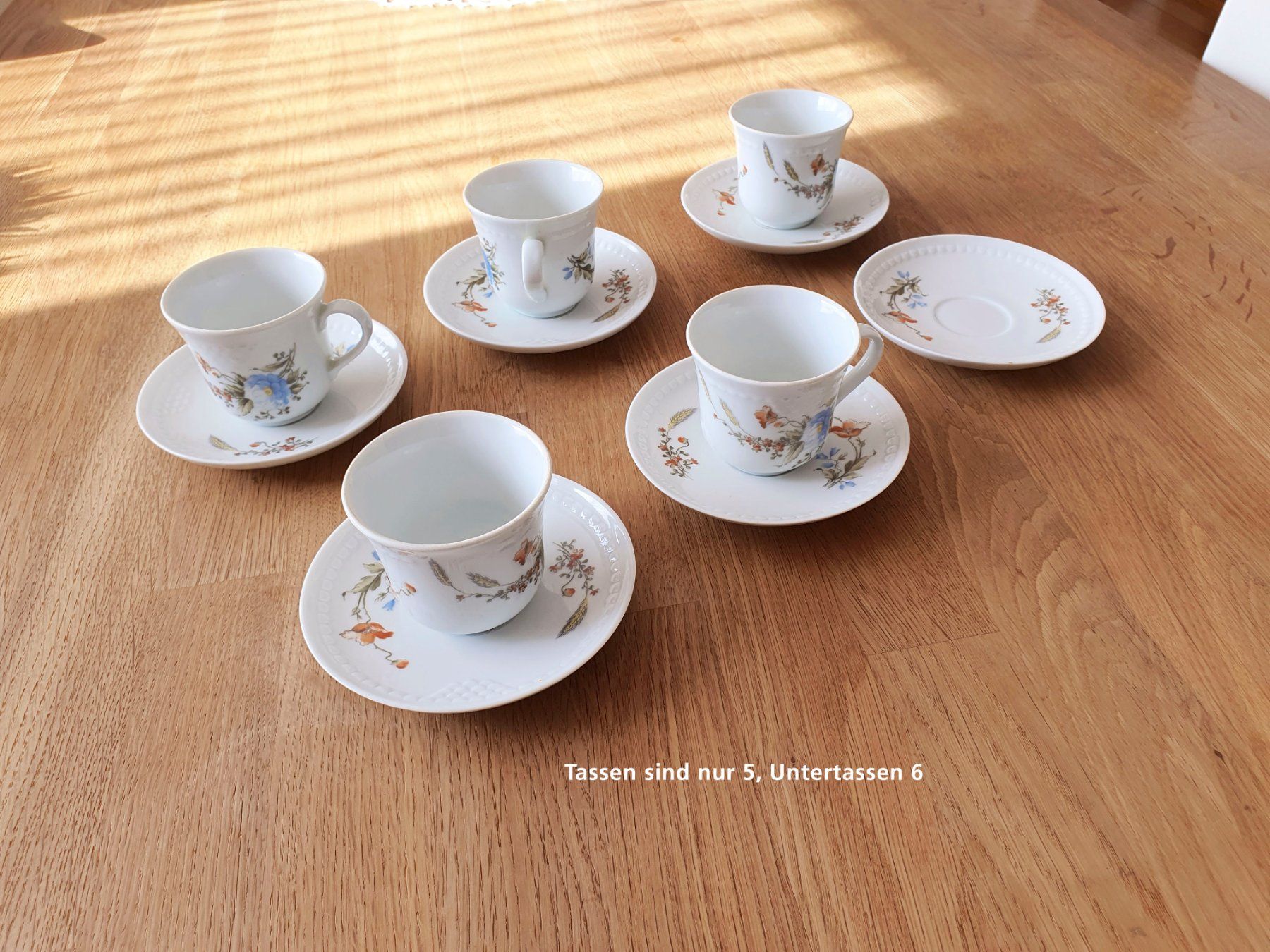 Tazze: Espressotassen mit Blumendeko – Usato da Winterthur venduto da Nooitgedagt 2