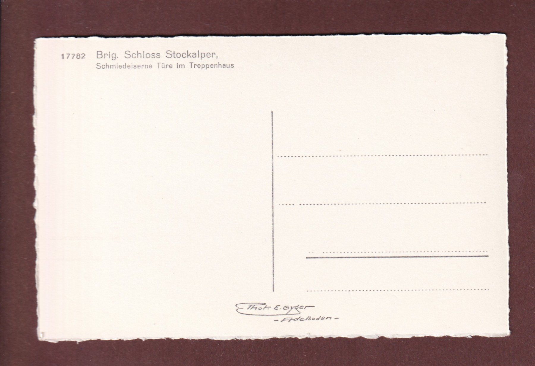 Cartoline postali: BRIG - Schloss Stockalper – Usato da Pully venduto da nicecards-shop 1