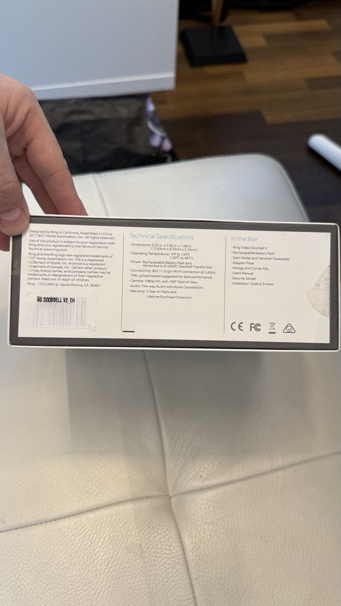 Videocamere: Ring Video Doorbell 2 - Komplett! – Usato da Oetwil am See venduto da Bigrico 5