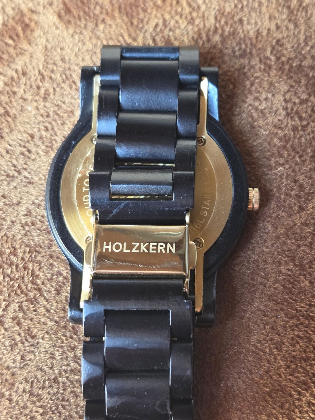 Orologi: wunderschöne Holzkern- Uhr mit echtem Marmor – Usato da Grosshöchstetten venduto da Dirue 5