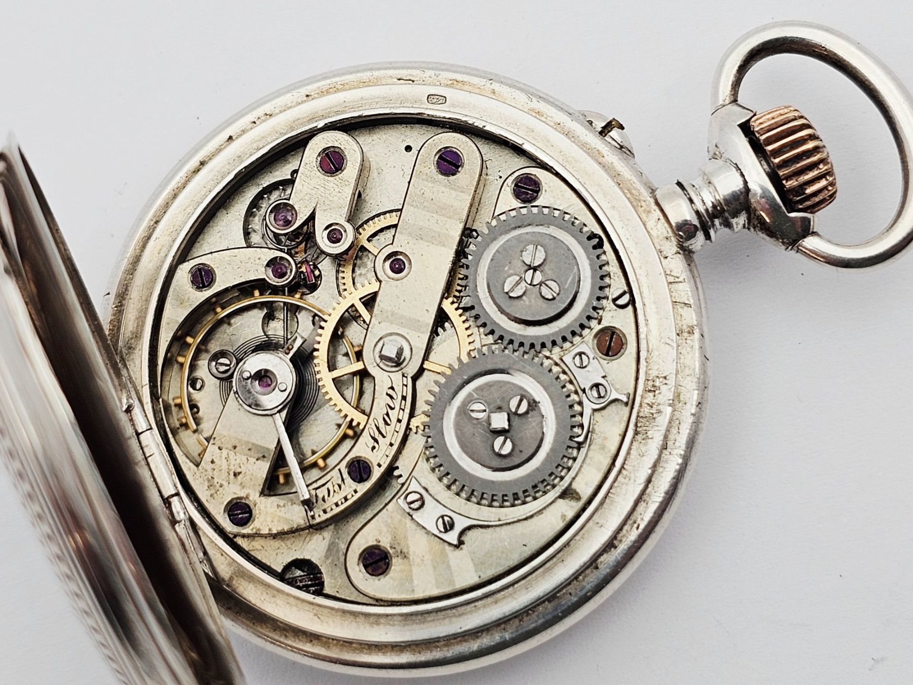 Orologi: Antike Savonette Taschenuhr 800 Silber – Usato da Bassersdorf venduto da AnkerWatch 4