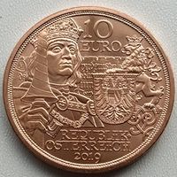 OESTERREICH - 10 EURO -  2019 - RITTERLICHKEIT - IM KARTON