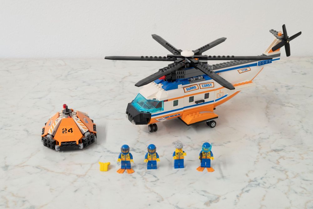 LEGO City 7738 Coast Guard Helicopter & Life Raft 2008 (📖) (Gebraucht ...
