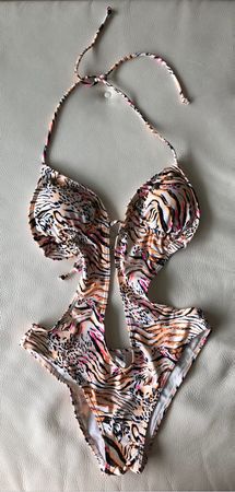 Maillot de bain 1 pièce tigré/léopard CH38 neuf!