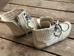 damenschuh boots mit stickerei