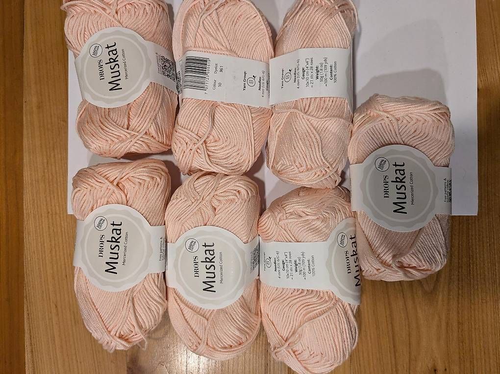 Lana: Drops Muskat 7 Knäuel in lachs – Nuovo e nell'imballaggio originale da Zürich venduto da MaKa_cxxc