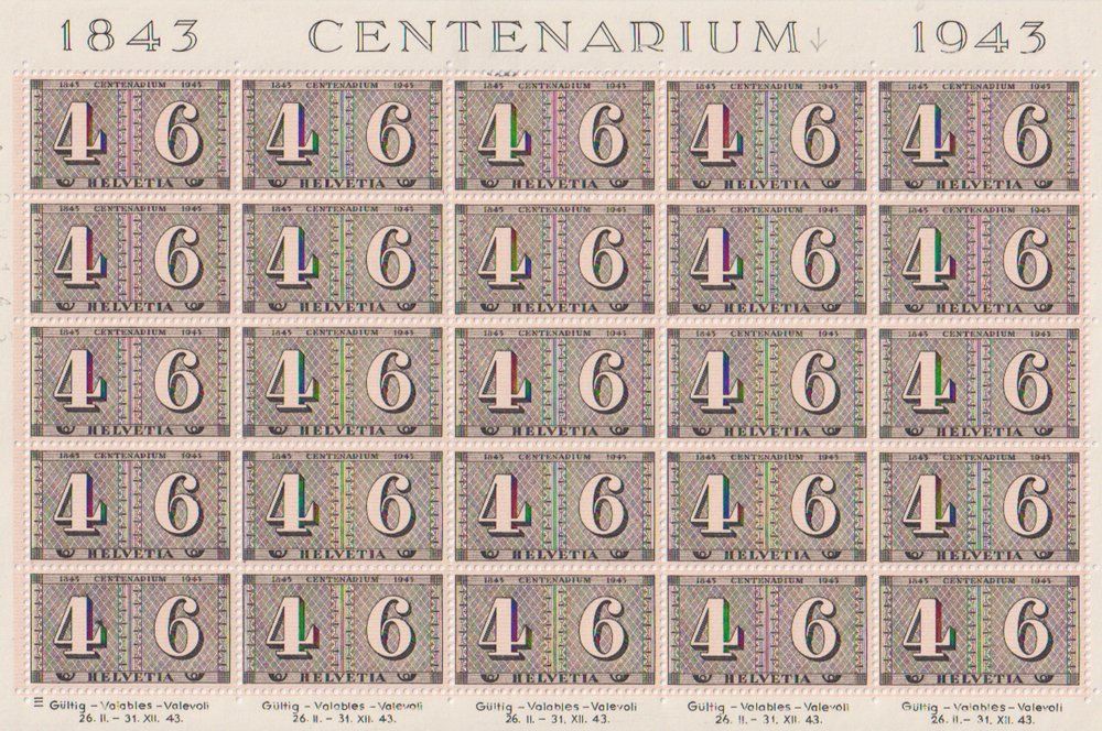 Tous les timbres: 100j Briefmarken, Bogen postfrisch. – Neuf (Voir description) à Dornach par kloster33