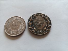 Médaille gymnastique Freiburgia 1929  Fribourg 