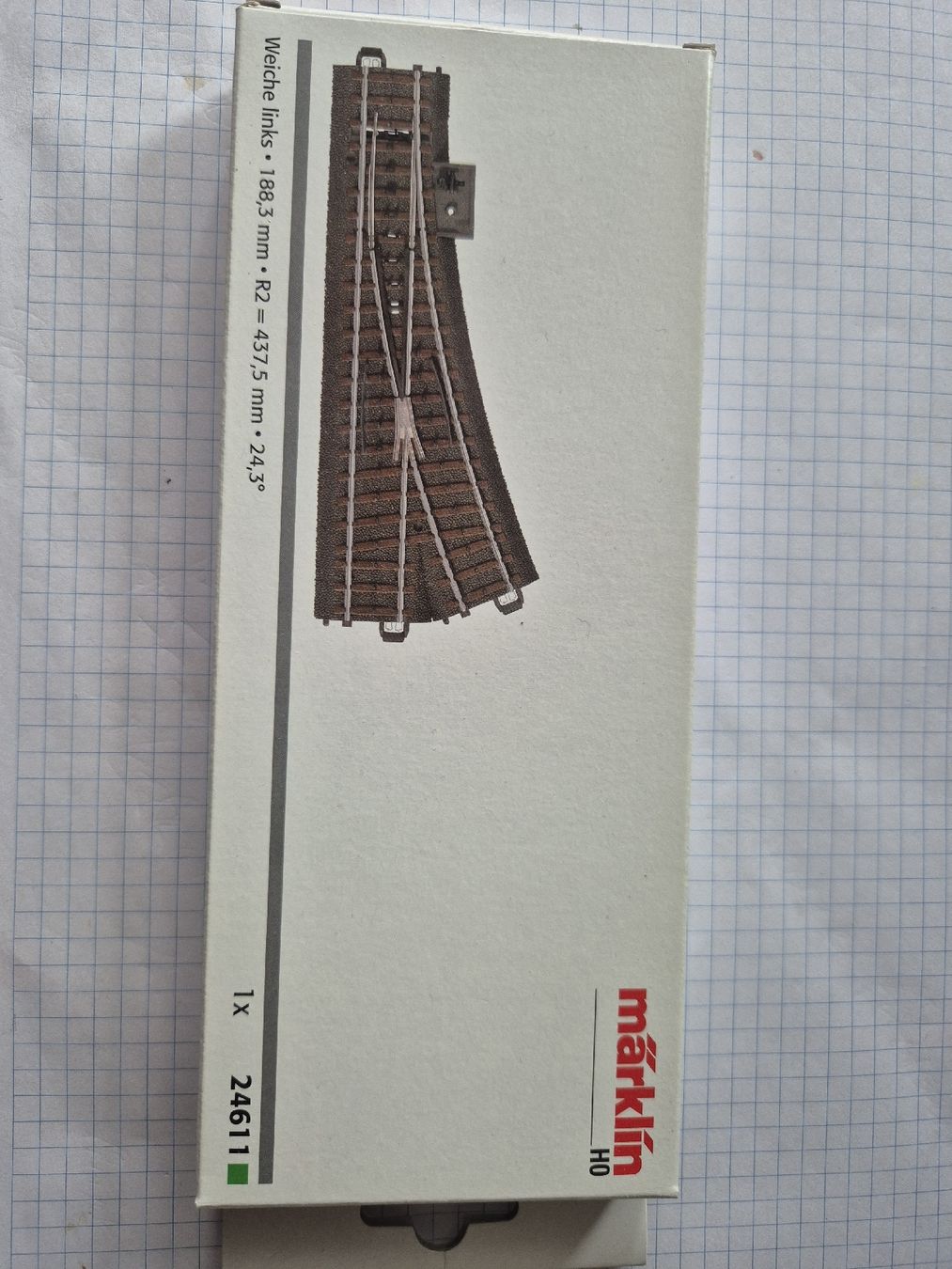 Märklin Modellini di ferrovie: Märklin Weiche links R2 – Nuovo e nell'imballaggio originale da Rain venduto da motoguzzi55 2