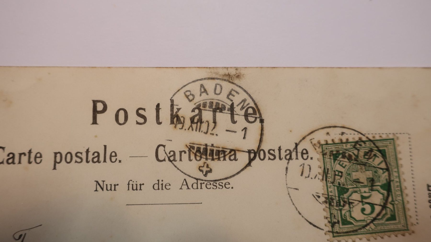 Ansichtskarten: B. Vautier  - Unfreiwillige Beichte  1902 – Gebraucht aus Cormoret von Pascalll2001 5