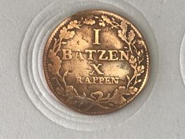 Kantonsmünzen: Luzern 1 Batzen1807 Schweiz