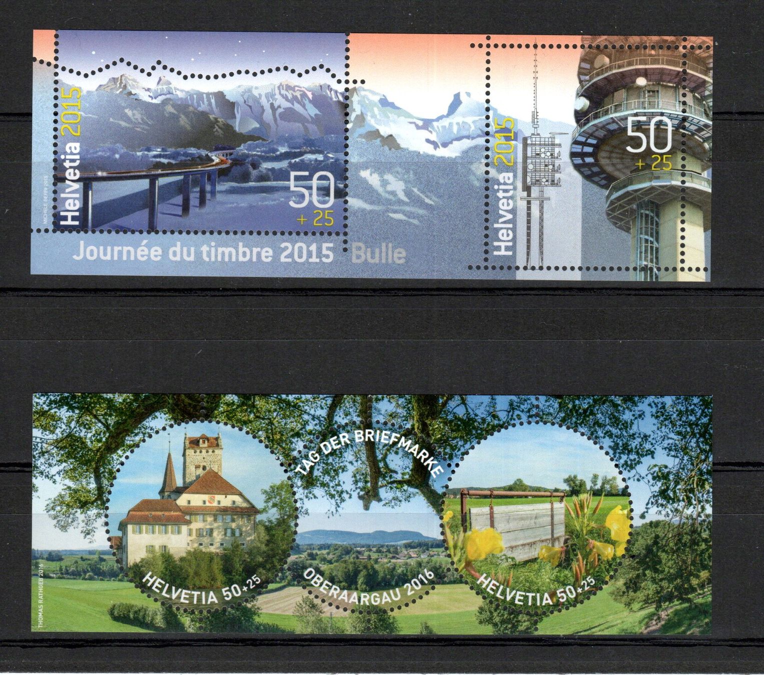 Tutti i francobolli: 2015/16 Tag der Briefmarke Bulle + Oberaargau  postfrisch – Nuovo (secondo la descrizione) da Stein am Rhein venduto da Huehnerhund