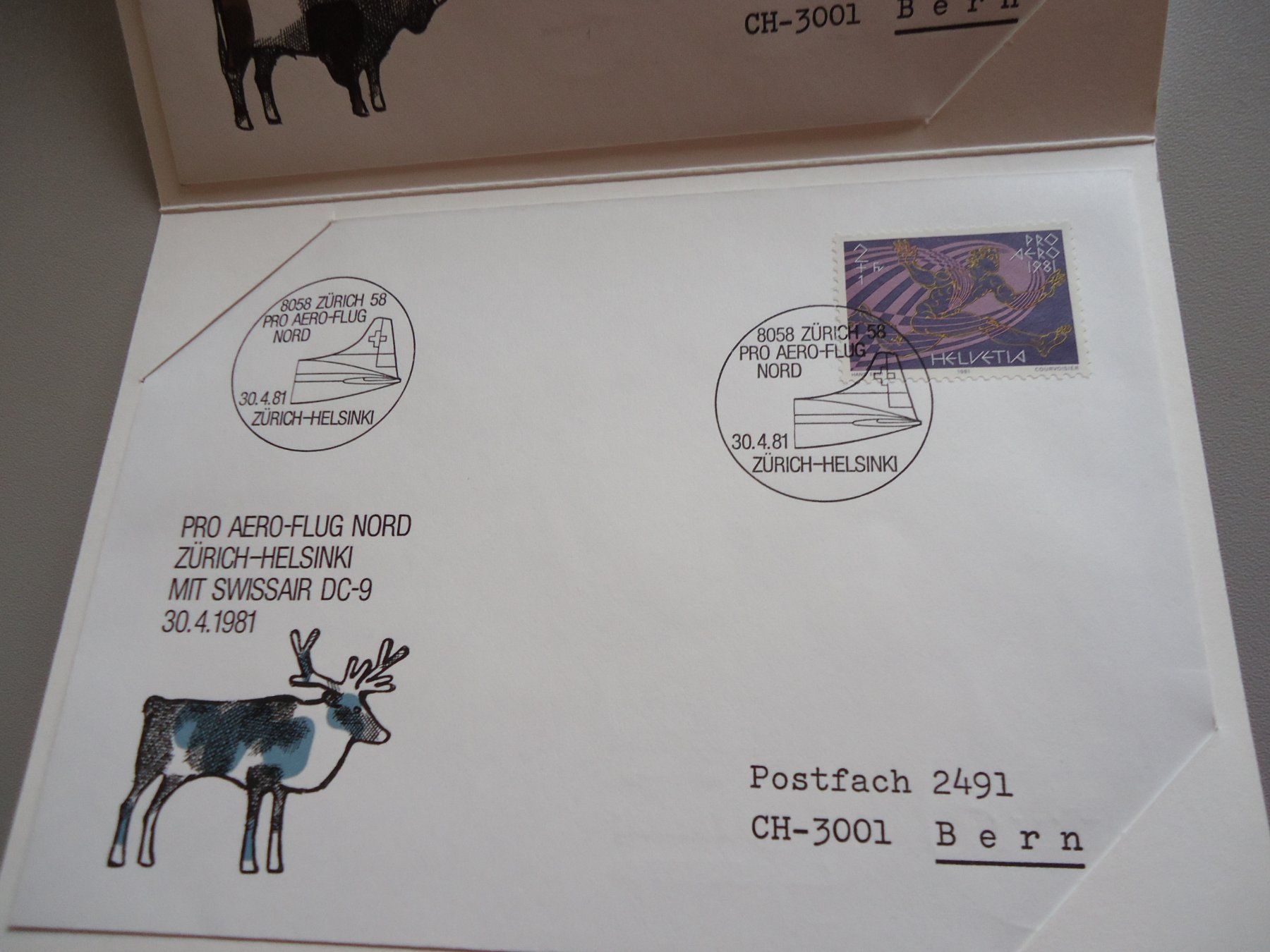 Tutti i francobolli: Luftpost Pro Aero Flüge 1981 – Nuovo (secondo la descrizione) da Belp venduto da Hefabe 7