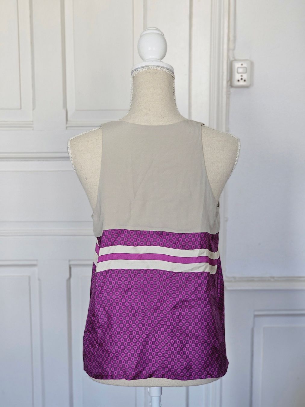 Top: Sommertop, Lila Beige, Gr. S – Usato da Ried-Brig venduto da Zzyzx 2