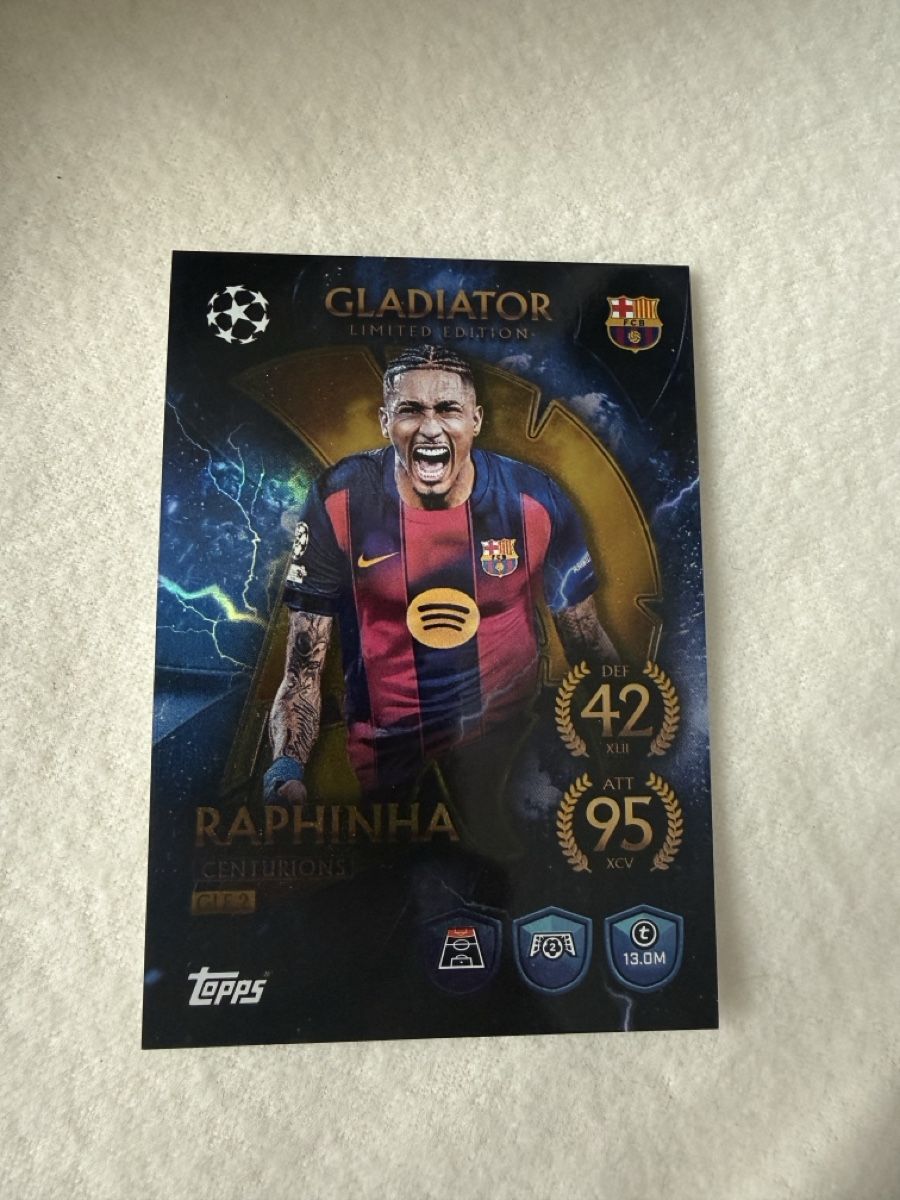 Topps Carte collezionabili: Topps Raphinha Gladiator Centurions  – Nuovo (secondo la descrizione) da Mägenwil venduto da man_6qmv